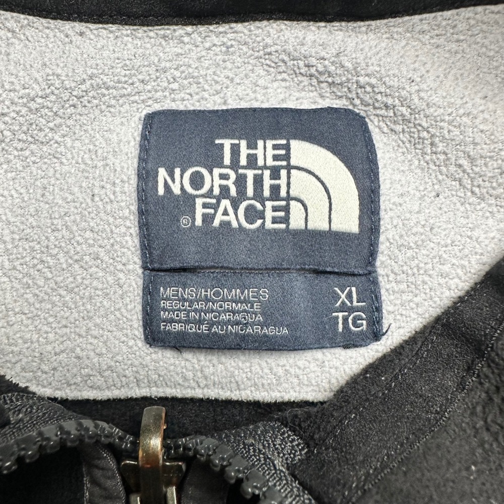 The North Face Fleece Jacket Mens XL Black Grey Silver Colorblock Full Zip - Picture 4 of 10